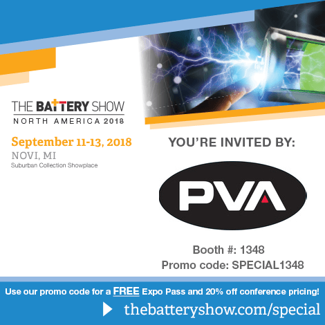 PVA brings advanced coating/dispensing equipment to The Battery Show