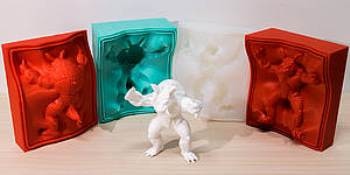 New Faster and Cheaper Method for Creating 3D-Printed Silicone Molds
