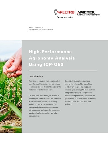New White Paper Discusses High-Performance Agronomy Analysis Using ICP-OES
