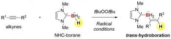 Scientists Successfully Develop Trans-Hydroboration Reactions of Alkynes Based on Radical Chemistry