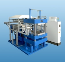 RUCKS Highly Energy Efficient Thermoforming-Press KV 297 for Short Cycle Times, and Reproducible Results