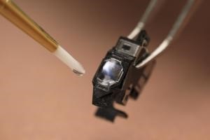 Biocompatible, Nanosilica Filled LED Curable Adhesive