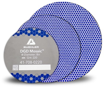 Buehler Introduces Mosaic Diamond Grinding Discs for Sample Preparation They are Used to Grind Steel, Alloyed Metals and Hard Materials