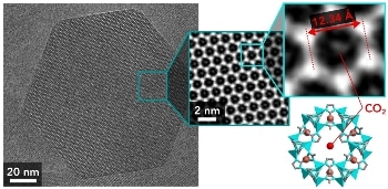 Cryo-EM Imaging Reveals Step-Like Features in Metal-Organic Frameworks