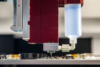 Non-contact Jet Valve from PVA at SMTA Ohio Expo