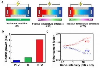 Transmembrane Temperature Differences Increase Salinity Gradient Energy Production