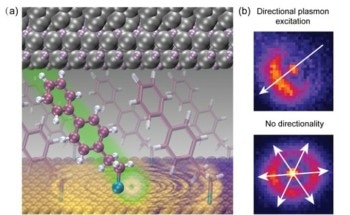 Directional Plasmon Excitation at Molecular Scales