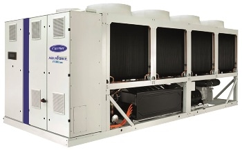 Carrier’s Most Efficient Variable-Speed Air-Cooled Screw Chiller is Now Available in HFO Version