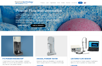 Freeman Technology Launches a New Website: An Unrivaled Powder Testing Resource from the Global Leaders