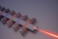 Random Array of Photonic Crystals Greatly Improve Laser Beam Scanning