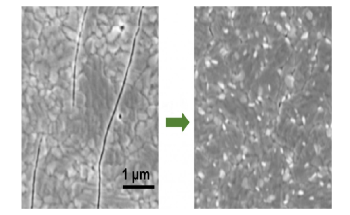 Compression or Mild Heating can Heal Cracks in Perovskite Solar Cells