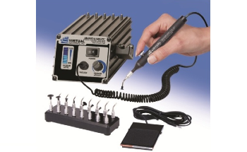 Virtual Industries’ 220 V AC ADJUST-A-VAC® ESD-Safe Kit With Foot Switch, ESD-Safe Delrin Small Parts Tips