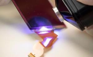 Flexible, Low Viscosity LED Curable Adhesive with a Fluorescent Dye
