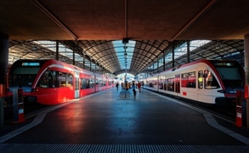 Monitoring Passenger Traffic Flows on Trains with Blockchain Technology