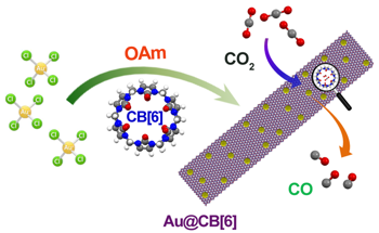 Au-Based Hybrid Nanomaterial Displays Optimal Selectivity for CO