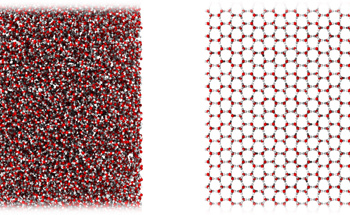 New Form of Ice Resembles Liquid Water