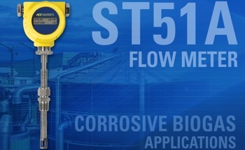 Measuring Corrosive Biogas Accurately & Safely With Rugged, HazEx-Rated Thermal Mass Flow Meter