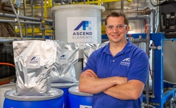 Ascend Elements Pioneers U.S. Battery Materials Industry with Sustainable Cathode Materials for a Commercial Li-ion Battery Application