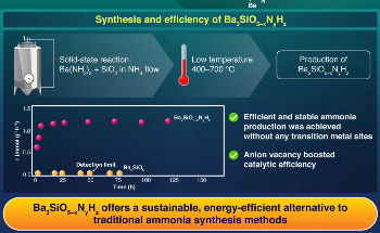 Green Ammonia Production with a Transition-Metal-Free Catalyst