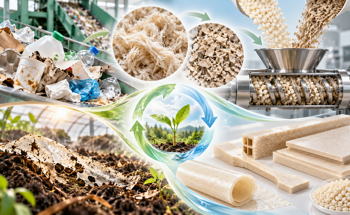 Household Recycling Rejects Strengthen Compostable PLLA Composites