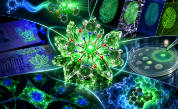 Terbium Complex Lights Up Fingerprints and Security Marks While Showing Preliminary Bioactivity