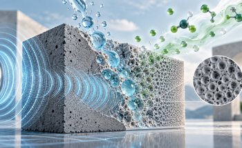 Ultrasound and CO₂ Create Submicron Pores That Strengthen Porous Cement Paste