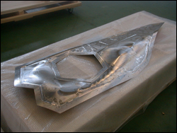The titanium heatshield for the first F-35 JSF