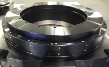 Air Bearing Rotary Table - Motorized and Large Aperture for Metrology