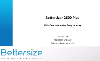 Fundamentals of Bettersizer 2600 Plus | All-in-One Particle Size and Shape Analyzer