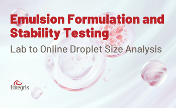 Emulsion Formulation and Stability Testing, Lab to Online Droplet Size Analysis