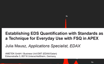 Making EDS Quantification with Standards an Everyday Technique Using FSQ in APEX