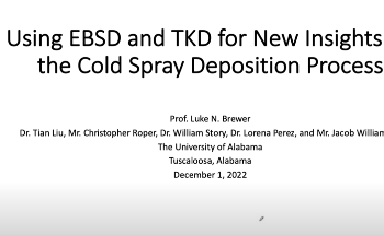EBSD and TKD for Deeper Insights into the Cold Spray Deposition Process