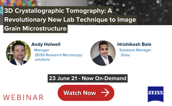 3D Crystallographic Tomography: A Revolutionary New Lab Technique to Image Grain Microstructure