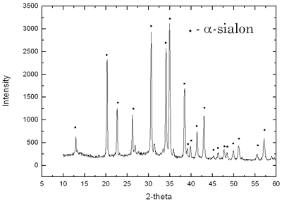 AZoJoMo – AZoM Journal of Materials Online - XRD of SHS a–sialon powder.