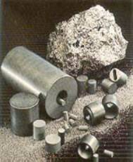Boron nitride powder and shapes (photo courtesy of Lucideon)