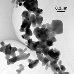AZoM - The A to Z of Materials - Commercial alumina (1100 ºC, 5 hours calcining), the scale is approximately 10 times that of Figure 7.