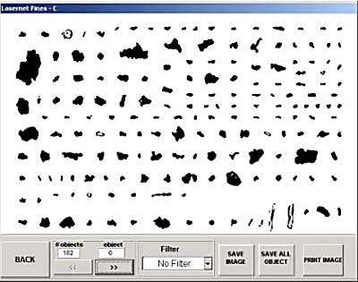 LNF-C Particle Image Map