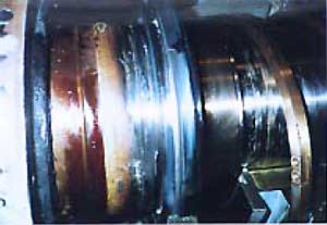 Slinger Ring Assembly Showing Abnormal Wear