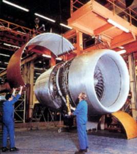 Composite cowl door for an RB211-524.