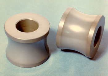 SiAlON wear guides (photo courtesy International Syalons Newcastle Ltd).