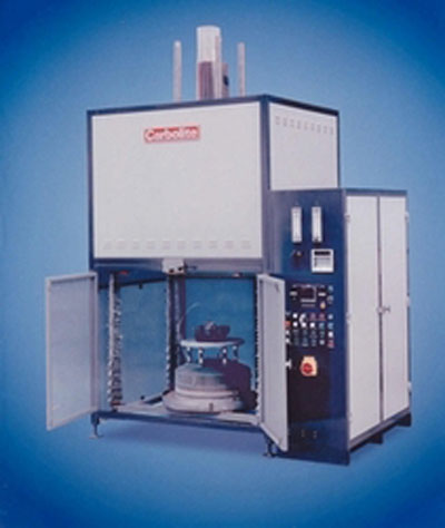 Industrial elevator hearth furnace for rapid prototyping
