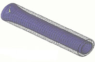 Cylindrical response of strain amplifying membrane.