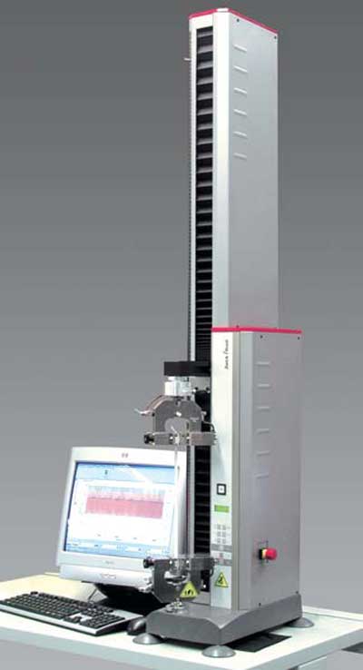 Extended-height load frame version for testing of plastic film