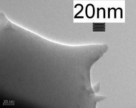 AZoJomo - The AZO Journal of Materials Online - Typical TEM microstructure of the HA splat (a) taken at the splat fringe, showing the predominant presence of amorphous calcium phosphate (ACP), as suggested by a selected diffraction pattern (b).