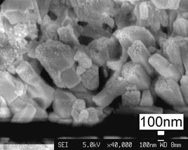 AZoJomo - The AZO Journal of Materials Online - Typical FESEM photos taken at the bottom of the HVOF coating (with intimate contact with the substrate) showing a cuboid structure