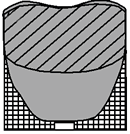 AZoJomo - AZoM Journal of Materials Online - Distributions of primary crystals of Al-17%Cu specimens while stirring according to conditions in Ex. 9: with Al17%Cu on 20mm insertion depth.