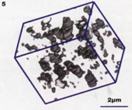AZoM - metals, ceramics, polymers and composites : 3-D reconstructed image of a nickel alumina composite.