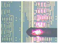 AZoM - The A to Z of Materials - AFM probe during its initial scan to cover the area of interest.